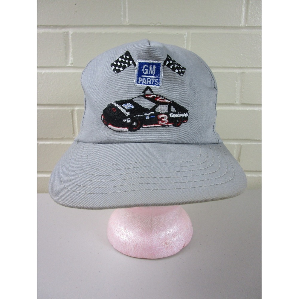 Vintage Dale Earnhardt Racing Snapback Hat 1980's‎ Goodwrench GM Parts Race Car